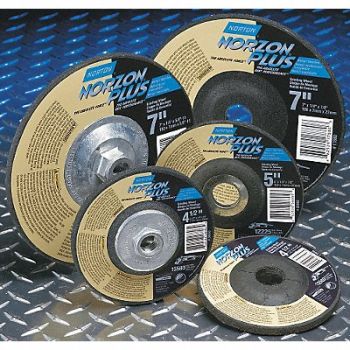 NORTON Depressed Center Wheel T27 6 in 7/8 in, 1PYD1