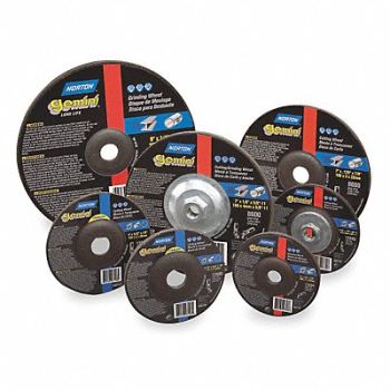 NORTON Depressed Center Wheel T27 6x1/8x7/8 AO, 1PYD4