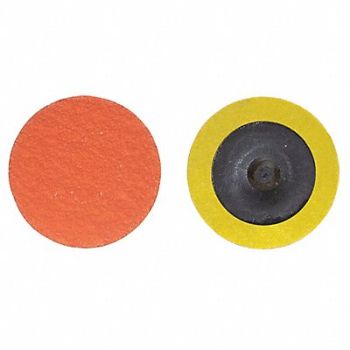 NORTON J0810 Quick-Change Disc 1 1/2 in Dia TR PK100, 1PYG6