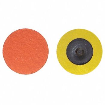NORTON J0818 Quick-Change Sand Disc 2 in Dia TR PK25, 1PYH3