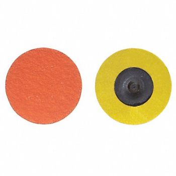 NORTON J0826 Quick-Change Sand Disc 3 in Dia TR PK25, 1PYJ2