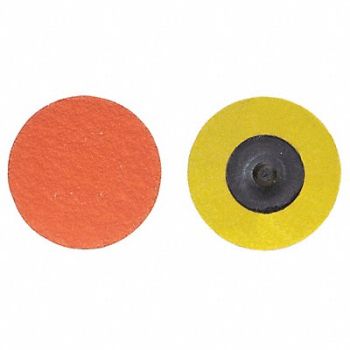 NORTON J0826 Quick-Change Sand Disc 3 in Dia TR PK25, 1PYJ6