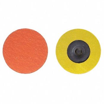 NORTON J0826 Quick-Change Sand Disc 3 in Dia TR PK25, 1PYJ8