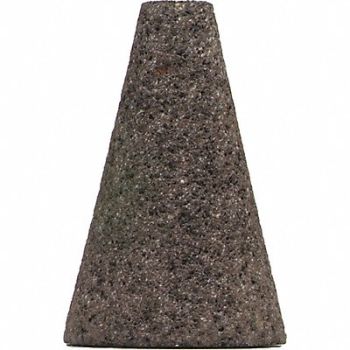 NORTON Grinding Cone w/Sq Tip 2 Dia 3 L 24GR AO, 1PYL8