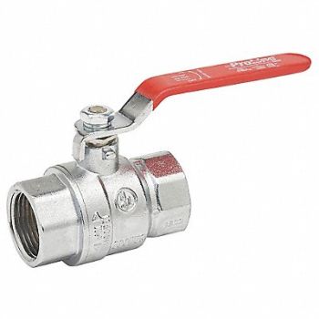 GRAINGER APPROVED CP Brass Ball Valve Inline FNPT 1/2 in, 1PYT8