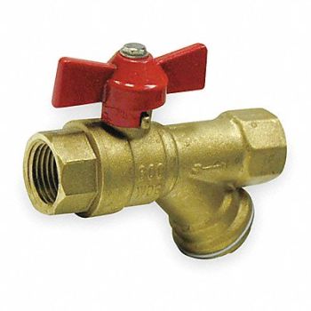 GRAINGER APPROVED Ball Valve Brass 3/4 In NPT F x F, 1PYZ1