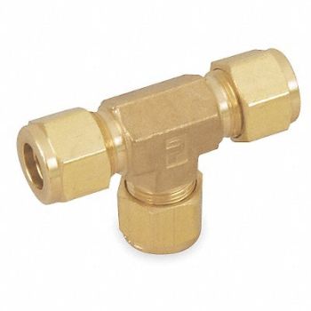 PARKER Union Tee Brass A-LOKxA-LOKxA-LOK 5/8In, 1PZU9