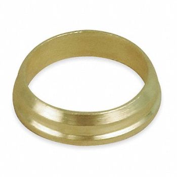 PARKER Back Ferrule Brass A-LOK 5/8In, 1PZV8