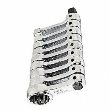 PROTO Socket Set 3/8 In Dr 9 pc, 1Q810