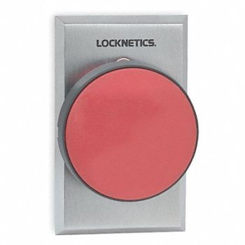 SCHLAGE ELECTRONICS Standard Push Button Red Steel, 1RAD8