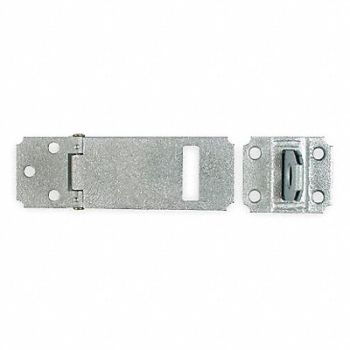 GRAINGER APPROVED Fixed Staple Hasp Galvanized 3 1/2 L, 1RBG7