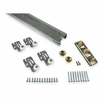 GRAINGER APPROVED Door Hanger Kit Zinc 4 Wheels, 1RBJ3