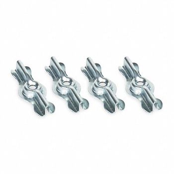 GRAINGER APPROVED Turn Button 2 in Zinc PK100, 1RBN7