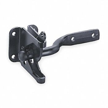 GRAINGER APPROVED Self-Latching Gate Latch 2-3/8 in W Blk, 1RBY4
