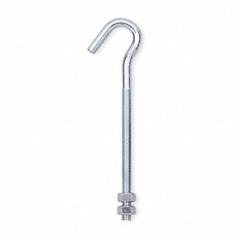 GRAINGER APPROVED Single Point Hook Steel 6 L, 1RCE2