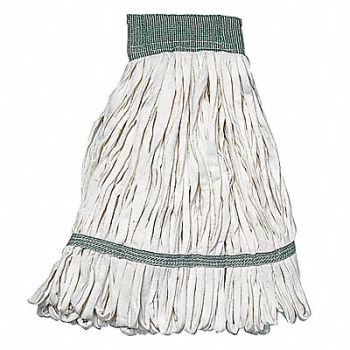 ABILITY ONE Wet Mop White Cotton/Polyester PK12, 29JT66
