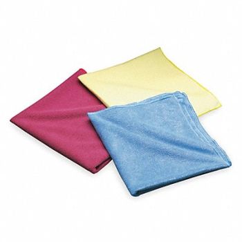 NORTON Cloth Microfiber Yellow 16 x 16 In PK20, 1RDL8