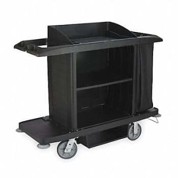 RUBBERMAID COMMERCIAL PRODUCTS Housekeeping Cart 50 in H 30 gal Cap., 1RF35