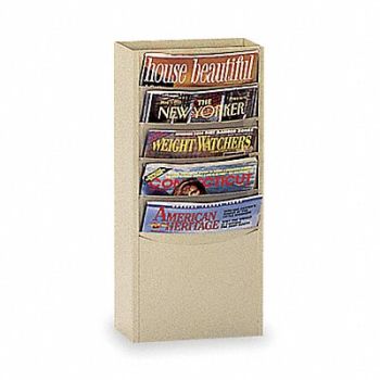 DURHAM MFG Magazine Display 5 Compartments, 1RH21