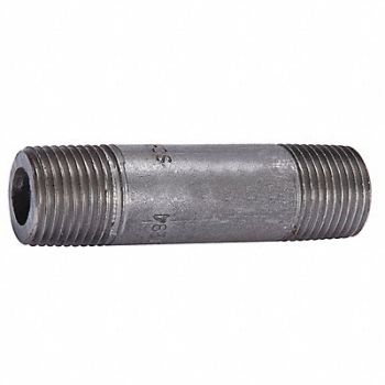 GRAINGER APPROVED Black Pipe Nipple Threaded 3/4x8 In, 1RJZ2