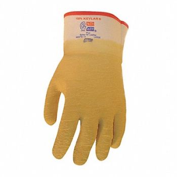 SHOWA Coated Gloves Yellow 10 PR, 1RK84