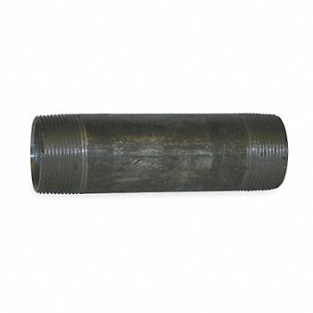 GRAINGER APPROVED Black Pipe Nipple Threaded 1-1/4x10 In, 1RKC2