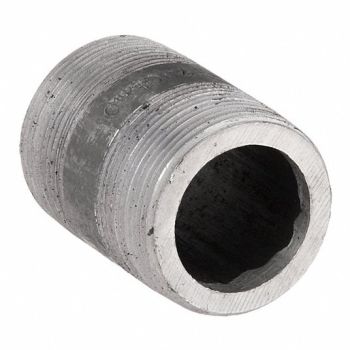 GRAINGER APPROVED Black Pipe Nipple Threaded 1-1/4x2-1/2In, 1RKB5