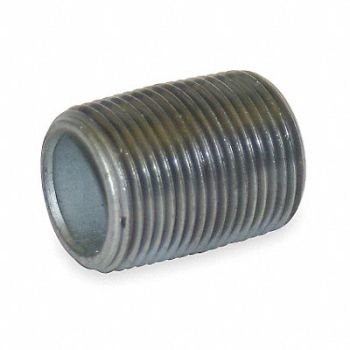 GRAINGER APPROVED Nipple 6in. 3in.L Galvanized Steel, 34DD80