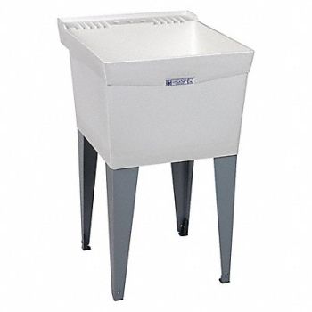 ELMustee Laundry Tub Rect 24inx20inx13in, 1RLN7