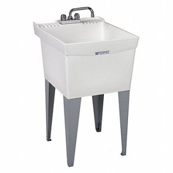ELMustee Laundry Tub Rect 24inx20inx13in, 1RLN8