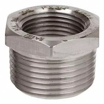 GRAINGER APPROVED Hex Reducing Bushing 304 SS 3 x 1 1/2 in, 1RRX4