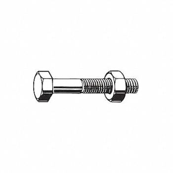 GRAINGER APPROVED Structural Bolt Fstnr L 2 1/2 in PK5, 1TA90