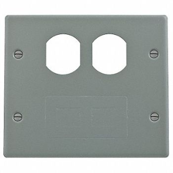 HUBBELL WIRING DEVICE-KELLEMS Plate 4000 Series Raceway Plates, 1RYR8