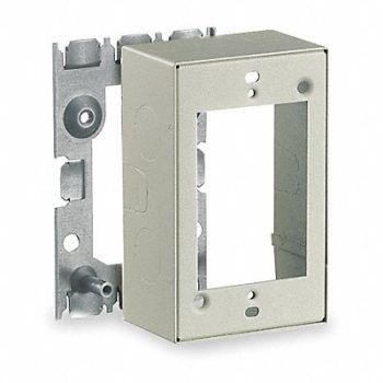 HUBBELL WIRING DEVICE-KELLEMS Deep Extension Box Ivory Steel Boxes, 1RYV4