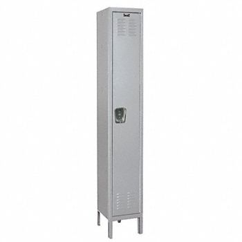 HALLOWELL Lckr 1x1Lckr Slvr 78 x12 x18 UnAssm, 1RZR7