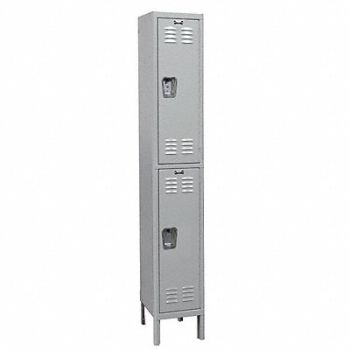 HALLOWELL Lckr 2x1Lckr LtGry 78 x15 x18 Assm, 1RZU7