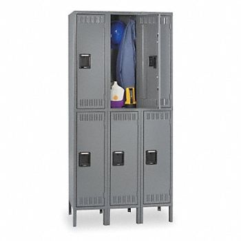 TENNSCO F0425 Lckr 2x3Lckr Gray 78 x45 x18 UnAssm, 1RZW2
