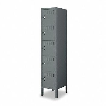 TENNSCO Bx Lckr 5x1Lckr Gray 66 x12 x15 Assm, 4LA19
