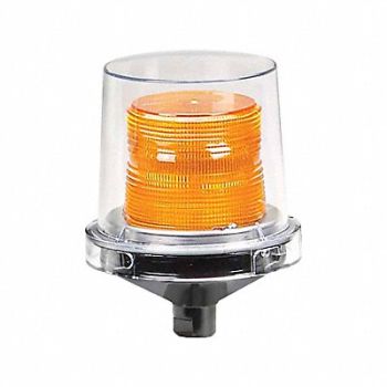 FEDERAL SIGNAL Hazardous Warning Light LED Amber, 1TAF7