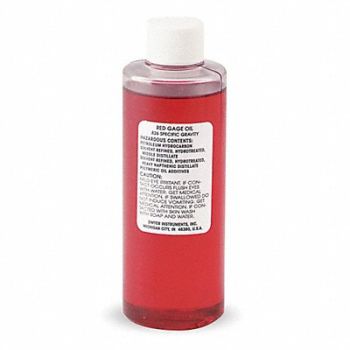 DWYER Manometer Gauge Liquid Red 4oz, 1TC00