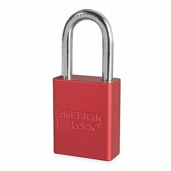 AMERICAN LOCK D1918 Lockout Padlock KD Red 1-7/8 H, 1TDB6