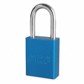 AMERICAN LOCK D1918 Lockout Padlock KD Blue 1-7/8 H, 1TDB8