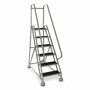 COTTERMAN D5248 Rolling Ladder Hndrl Platfm 54 In H, 1TGY5