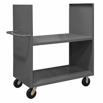 DURHAM MFG Stock Cart Heavy Duty 2 Shelf 48 X 30, 1TJP6