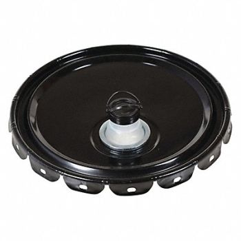 GRAINGER APPROVED Steel Pail Lid Black Steel, 1TMJ2