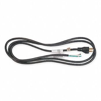 POWER FIRST Power Cord 5-15P SJT 12 ft Blk 15A 12/3, 1TNA5
