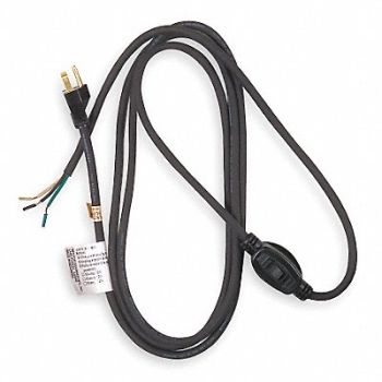 POWER FIRST Power Cord 5-15P SJO 10 ft Blk 10A 14/3, 1TNC8