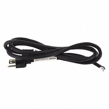 GRAINGER APPROVED Power Cord 5-15P SJO 6 ft Blk 15A 14/3, 1TNC4