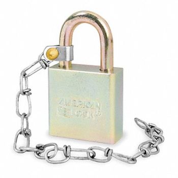 AMERICAN LOCK Keyed Padlock 3/4 in Rectangle Silver, 6DPY2