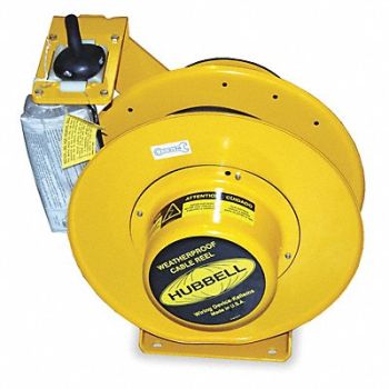 HUBBELL WIRING DEVICE-KELLEMS Cord Reel 50 ft 12/4 SOW-A Yellow 600VAC, 271G27